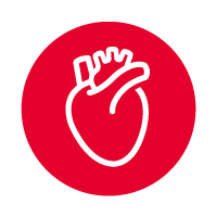 circle with heart icon